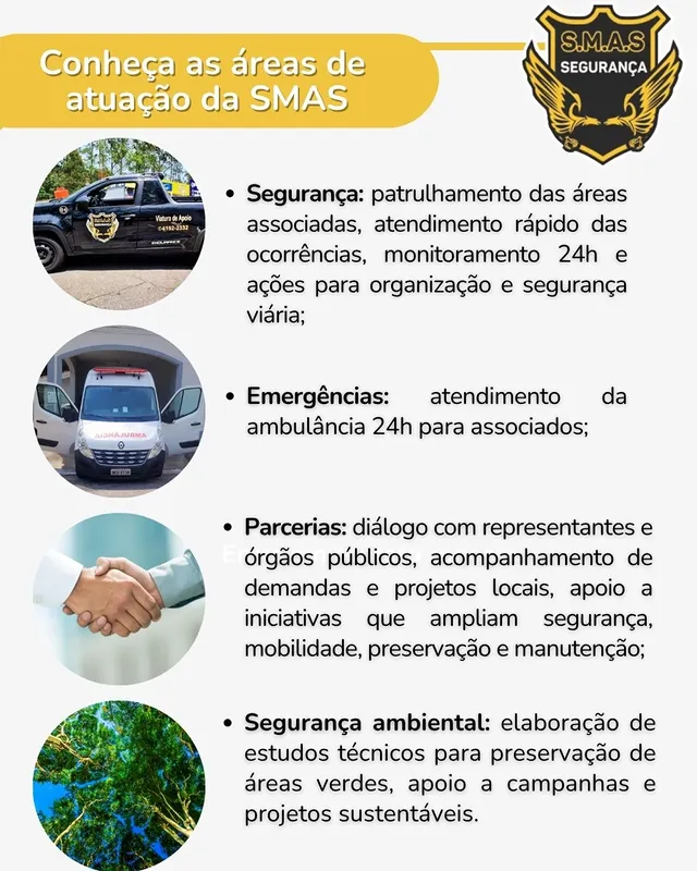 Conheça as áreas de atuação da S.M.A.S